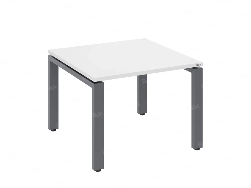 Журнальный стол с полкой 700x700x550 RM183-7x7 Белый/Серый