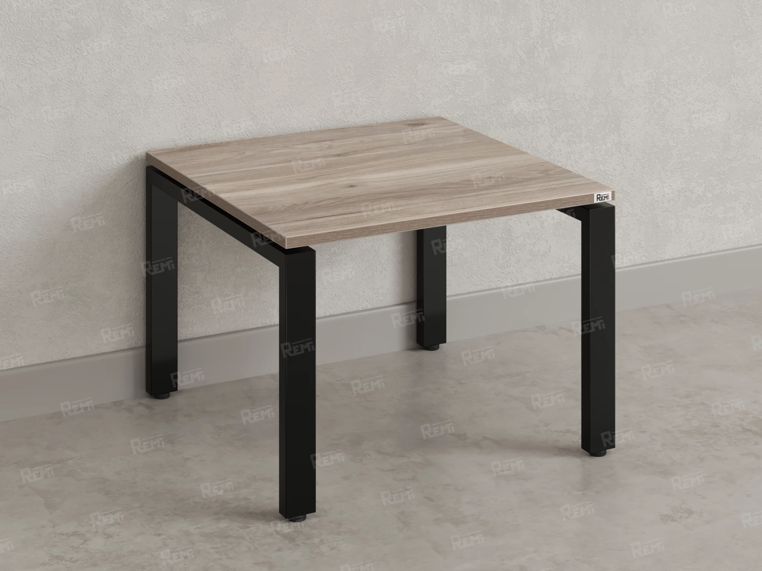 Журнальный стол с полкой 800x600x550 RM183-8x6 Дуб Маувелла/Черный