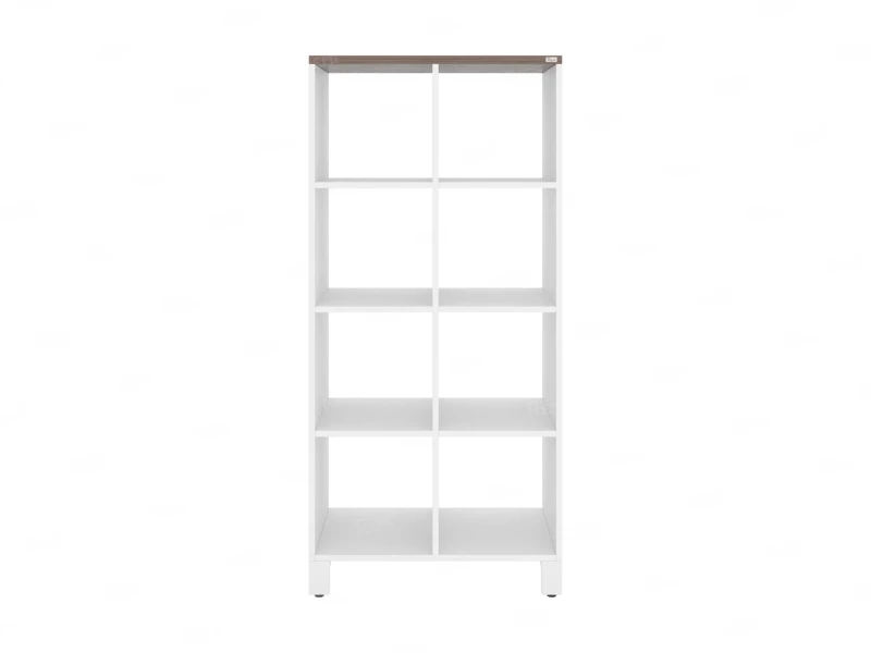Стеллаж, 8 ячеек 750х370х1620 RM139-75x37 Дуб Апрельский шоколад/Белый