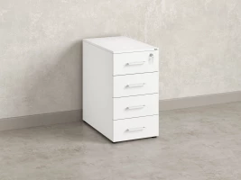 Тумба приставная, 4 ящика 400x600x750 RM121-40x60 Белый/Белый