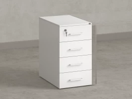 Тумба приставная, 4 ящика 400x600x750 RM121-40x60 Белый/Белый