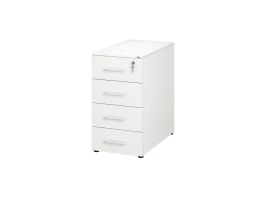 Тумба приставная, 4 ящика 400x600x750 RM121-40x60 Белый/Белый