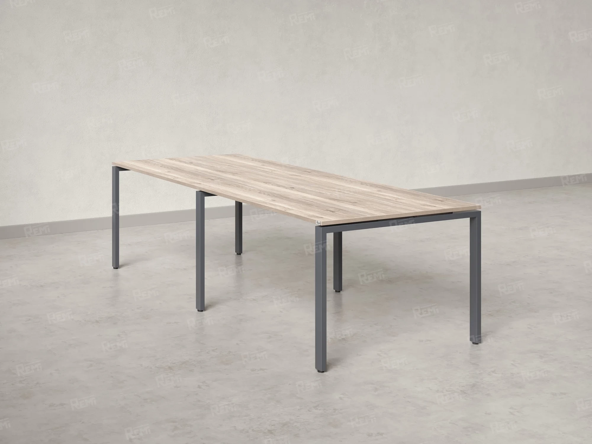 Cтол для переговоров, на П-образном каркасе 2200x1450x750 RM080-220x145 Дуб Маувелла/Серый