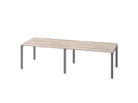 Cтол для переговоров, на П-образном каркасе 2500x1400x750 RM080-250x140 Дуб Маувелла/Серый