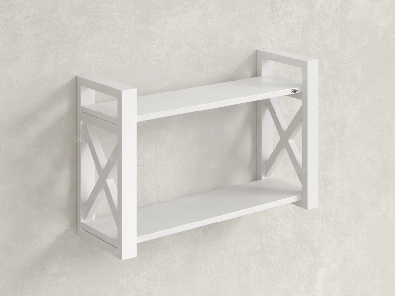 Полка настенная 900x300x500 RM196-90x30 Белый/Белый