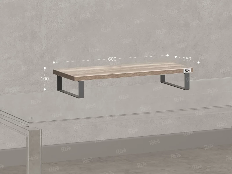 Подставка под монитор 600x250x100 RM209-60x40 Дуб Маувелла/Серый