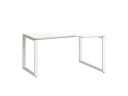 Стол угловой, О-опора, правый 1400x900/1200x750, RM054-14x9-12 Белый/Белый