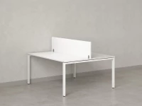 Бенч-система, 2 рабочих места, с одним экраном ЛДСП 1000x1200x750 RM165-2-10x12 Белый/Белый