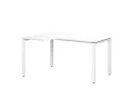 Стол угловой, П-опора, левый 1800x900/1200x750, RM053-18x9-12 Белый/Белый