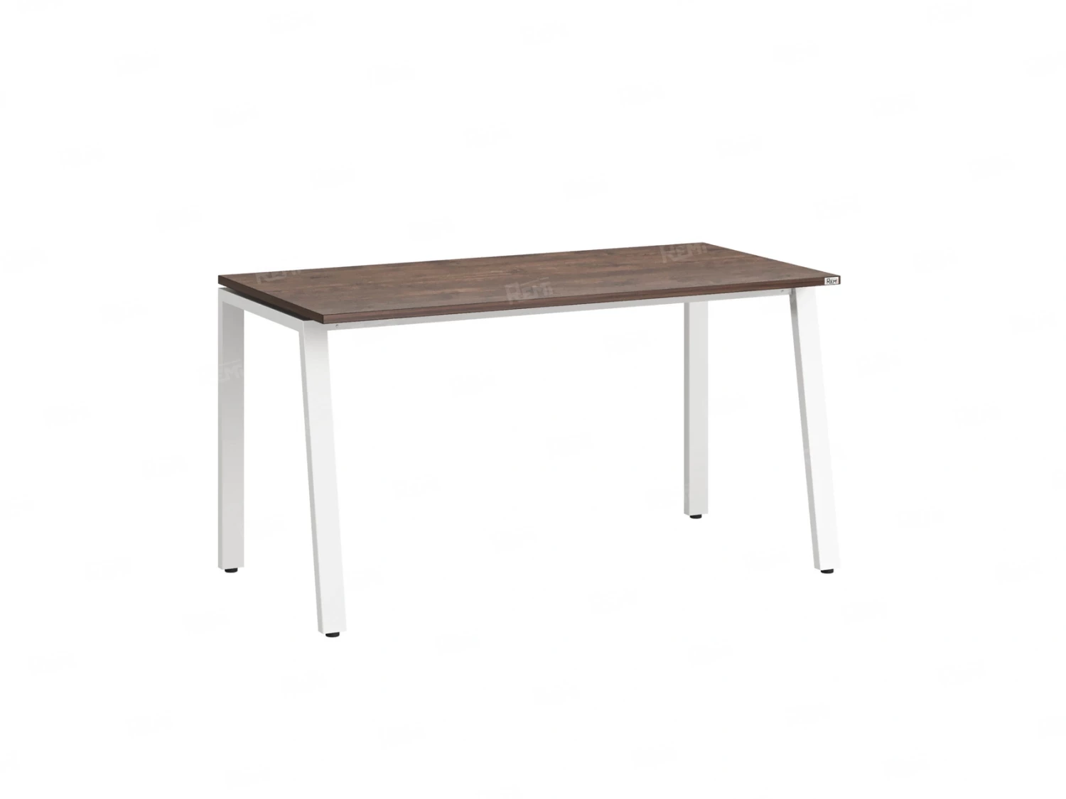 Стол прямой на Л-образных опорах 1600x700x750 RM004-16x7 Дуб Апрельский шоколад/Белый