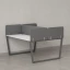 Бенч-система, 2 рабочих места, 5 тканевых экранов 1000x1200x750 RM172-3-10x12 Белый/Серый