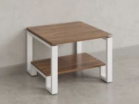 Журнальный стол с полкой 600x600x550 RM181-6x6 Дуб Юстус/Белый