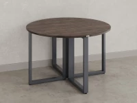 Круглый стол на О-образных опорах 1500x1500x750 RM187-15x15 Дуб Апрельский шоколад/Серый