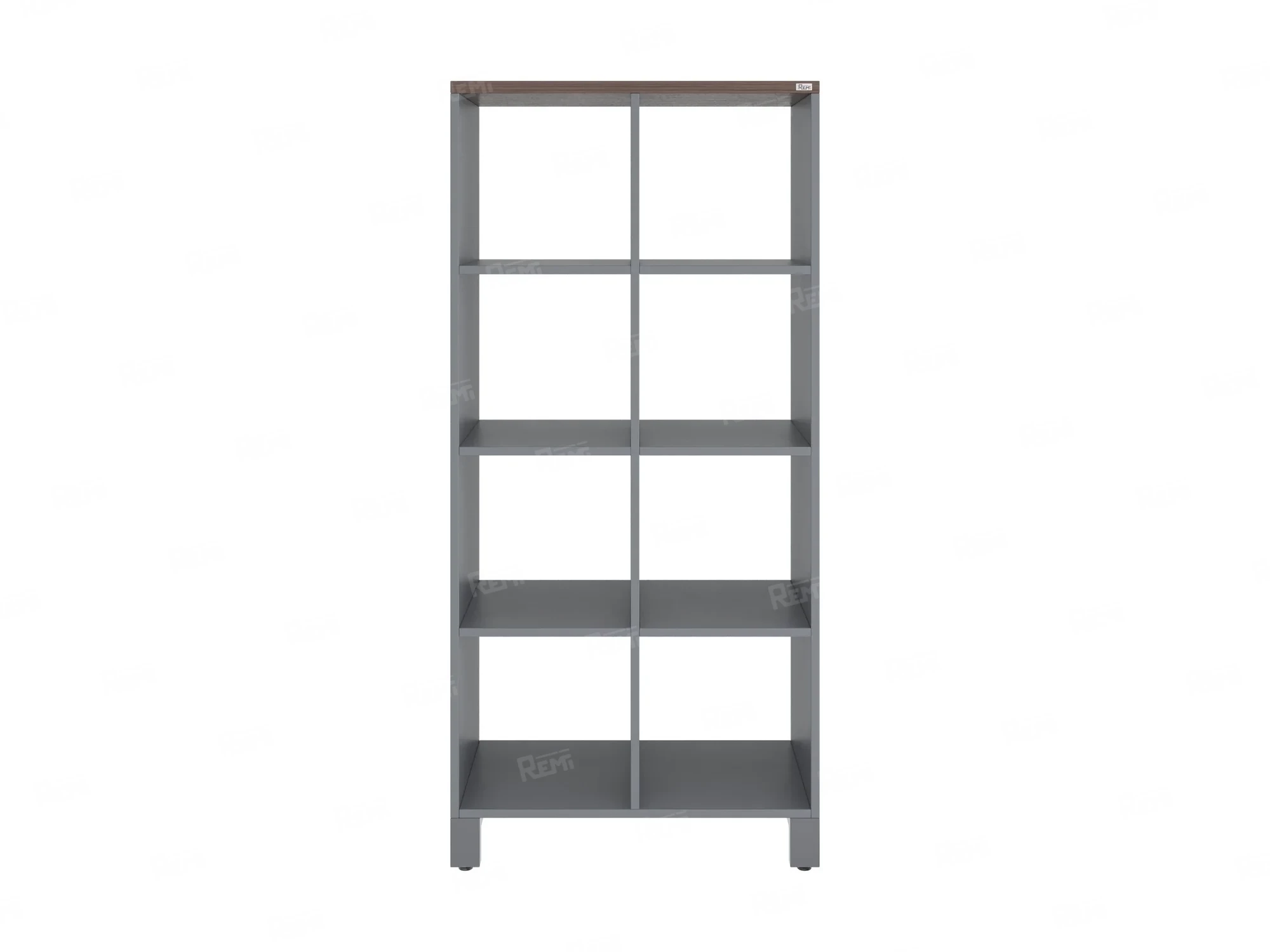 Стеллаж, 8 ячеек 750х370х1620 RM139-75x37 Дуб Апрельский шоколад/Серый