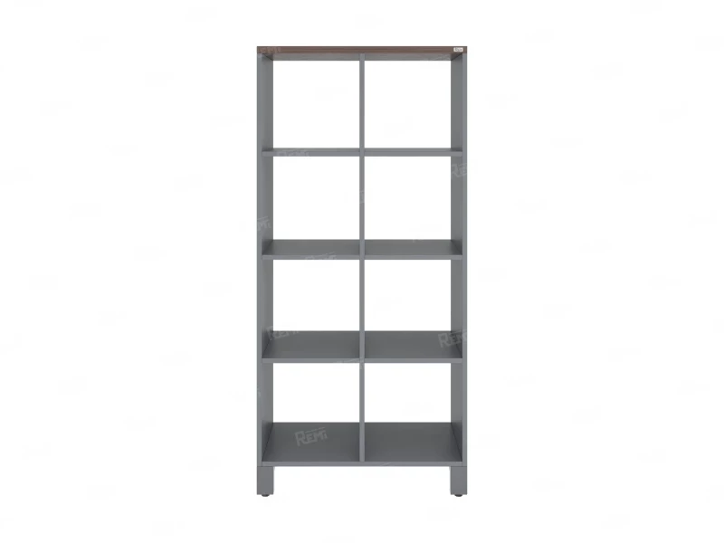 Стеллаж, 8 ячеек 750х370х1620 RM139-75x37 Дуб Апрельский шоколад/Серый
