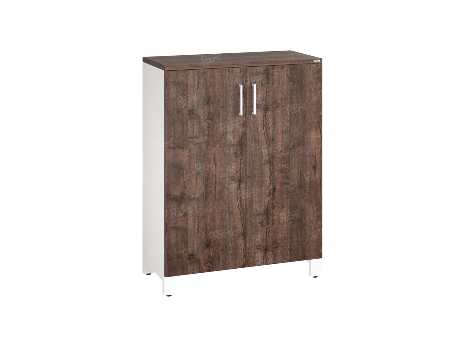 Шкаф распашной, 3 уровня 900x420x1200 RM149-90x42 Дуб Апрельский шоколад/Белый