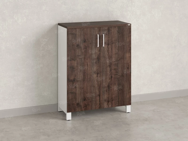 Шкаф распашной, 3 уровня 900x420x1200 RM149-90x42 Дуб Апрельский шоколад/Белый