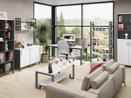 Гардероб, штанга, 1 полка 900x600x1900 RM158-90x60 Белый/Серый