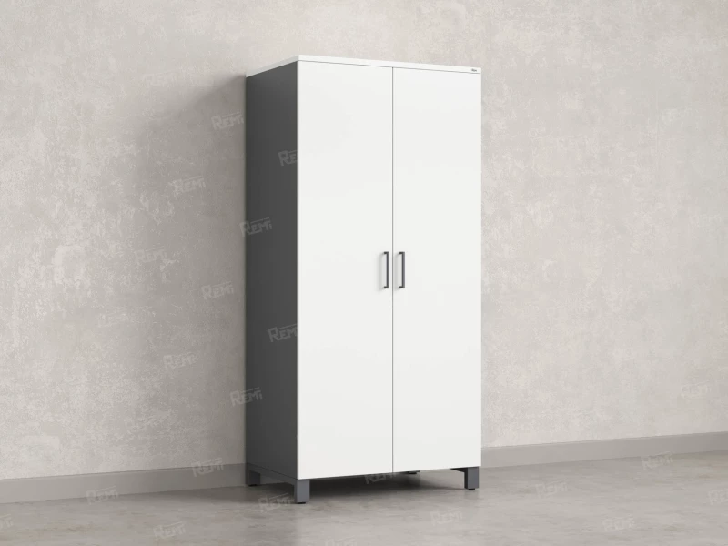 Гардероб, штанга, 1 полка 900x600x1900 RM158-90x60 Белый/Серый