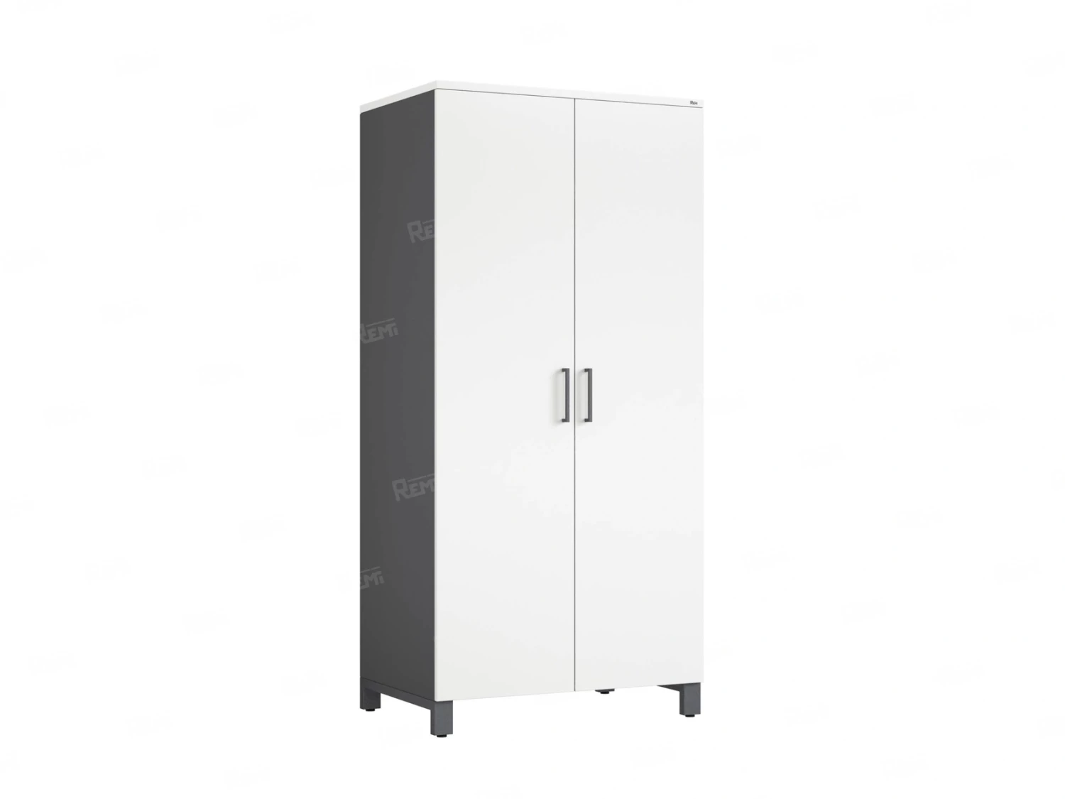 Гардероб, штанга, 1 полка 900x600x1900 RM158-90x60 Белый/Серый