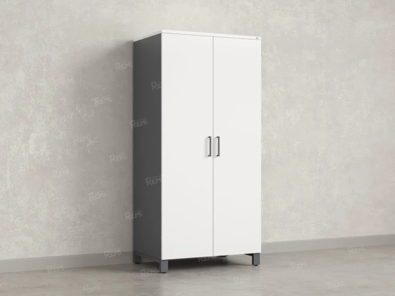 Гардероб, штанга, 1 полка 900x600x1900 RM158-90x60 Белый/Серый