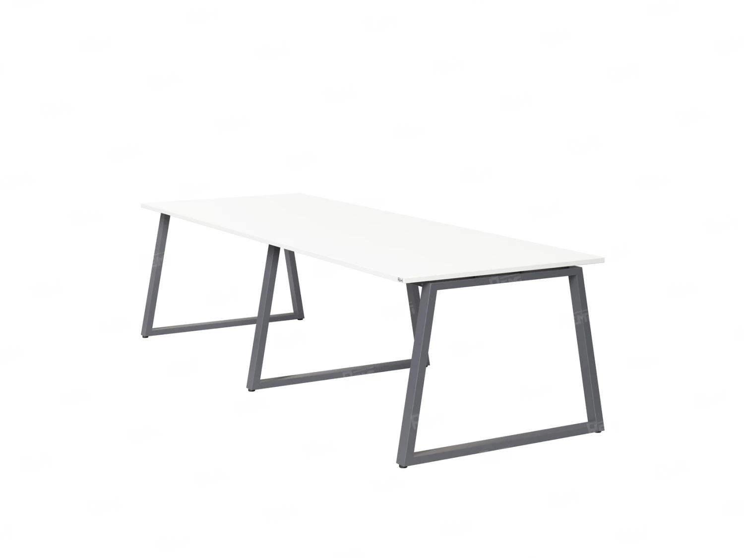 Cтол для переговоров, на A-обазном каркасе 2200x1400x750 RM083-220x140 Белый/Серый