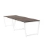 Cтол для переговоров, на V-обазном каркасе 2200x1200x750 RM082-220x120 Дуб Апрельский шоколад/Белый