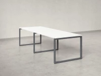 Cтол для переговоров, на О-обазном каркасе 2300x1650x750 RM081-230x165 Белый/Серый