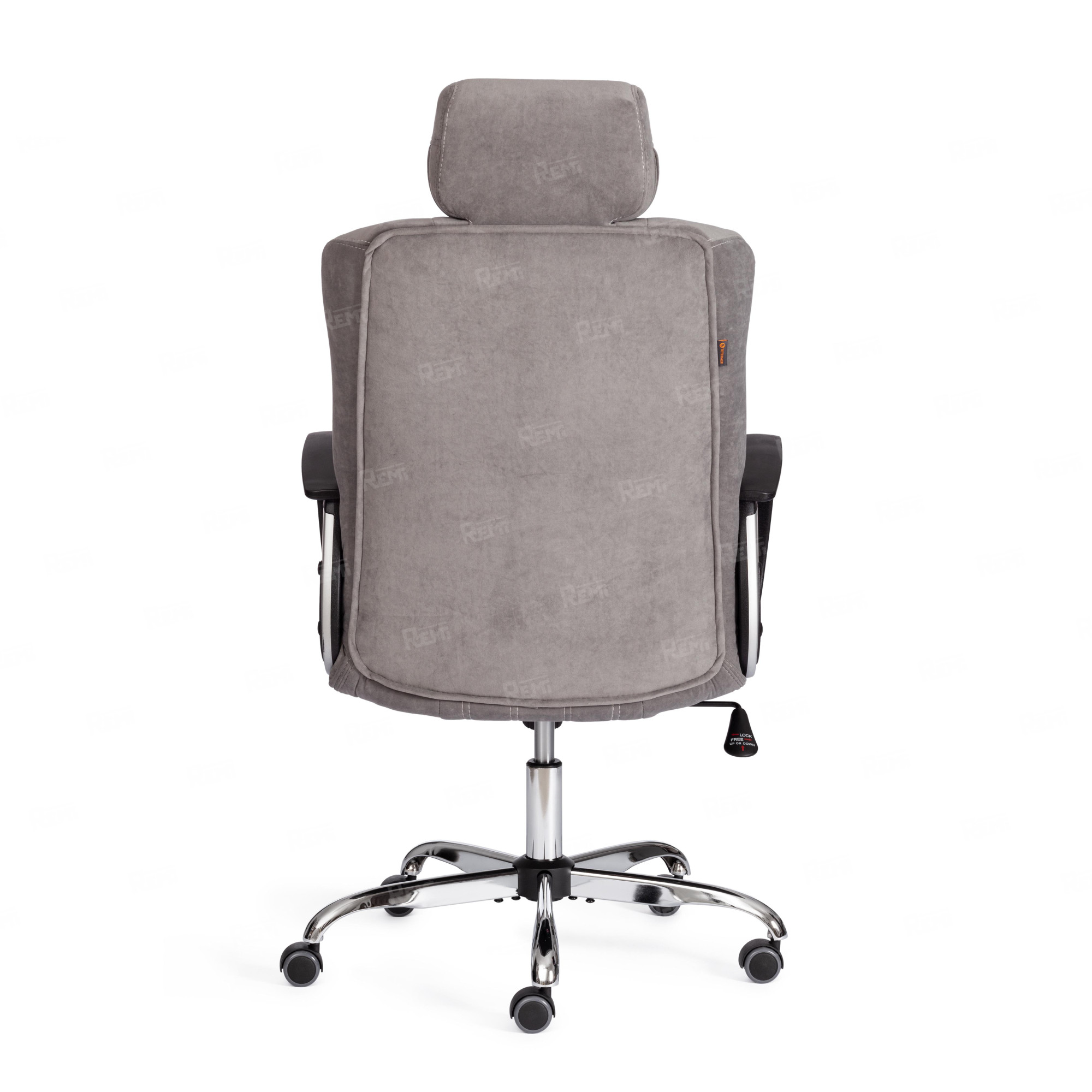 Кресло OXFORD хром Серый/Серый, Флок (арт. 21163)