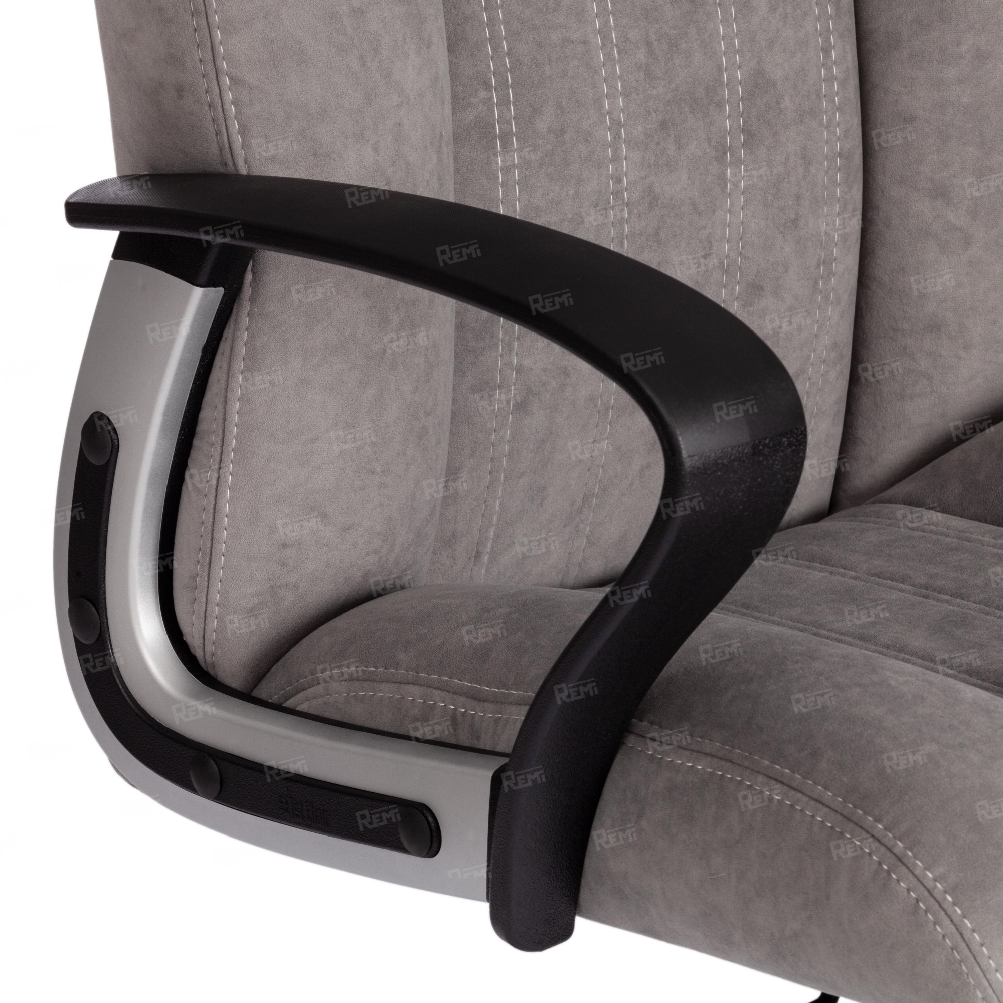 Кресло OXFORD хром Серый/Серый, Флок (арт. 21163)