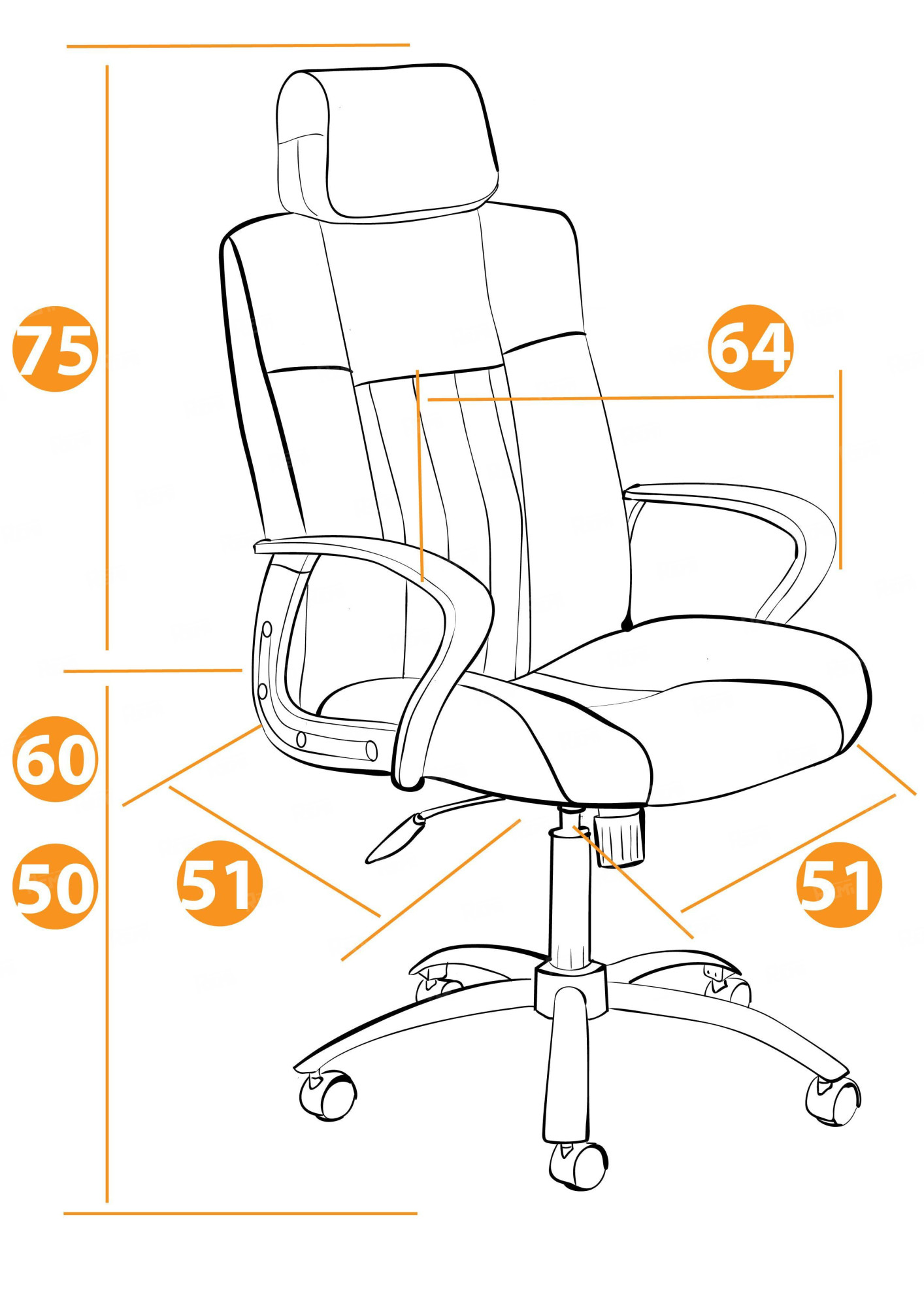 Кресло OXFORD хром Серый/Серый, Флок (арт. 21163)