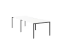 Cтол для переговоров, на П-образном каркасе 2400x1450x750 RM080-240x145 Белый/Серый