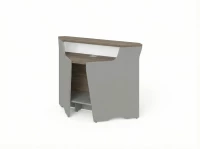 BRL RB079-92х92 Модуль угловой, низкий 920х920х960 Шорвуд/Серый вулканический