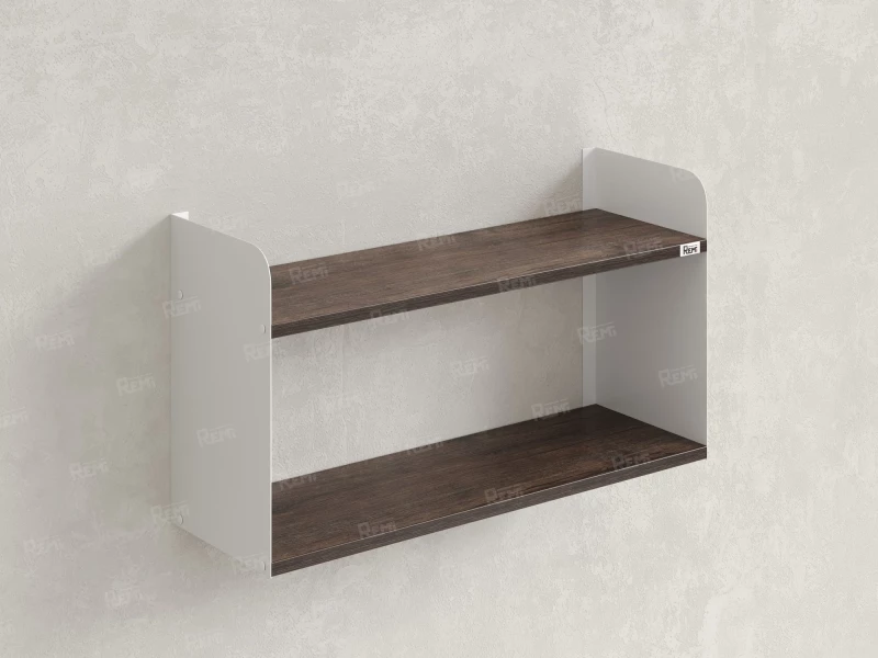 Полка настенная 900x200x500 RM190-90x20 Дуб Апрельский шоколад/Белый