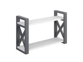 Полка настенная 900x300x500 RM196-90x30 Белый/Серый