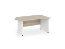 BRL RB004-160х100R Стол асимметричный правый 1600х1000х740 Шорвуд/Белый