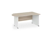 BRL RB004-160х100R Стол асимметричный правый 1600х1000х740 Шорвуд/Белый