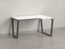 Стол угловой, U-опора, правый 1600x900/1200x750, RM050-16x9-12 Белый/Серый