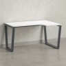 Стол угловой, U-опора, правый 1600x900/1200x750, RM050-16x9-12 Белый/Серый