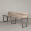 Бенч-система в 1 ряд, 2 рабочих места 2 ЛДСП экранов 2400x800x750 RM174-4-24x8 Дуб Маувелла/Серый