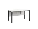 Стол прямой на П-образных опорах, экран ЛДСП 1800x800x750 RM005-18x8 Белый/Черный