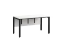 Стол прямой, П-опоры, экран ЛДСП,парящая стол-ца 1600x800x750 RM007-16x8 Белый/Черный