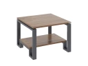 Журнальный стол с полкой 600x600x550 RM181-6x6 Дуб Юстус/Серый