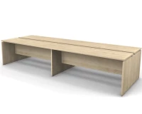 Двухсторонняя станция RE014 356x163x75 см Акация светлый/Акация светлый, Серия Еврова | Europe