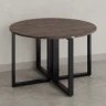 Круглый стол на О-образных опорах 1500x1500x750 RM187-15x15 Дуб Апрельский шоколад/Черный