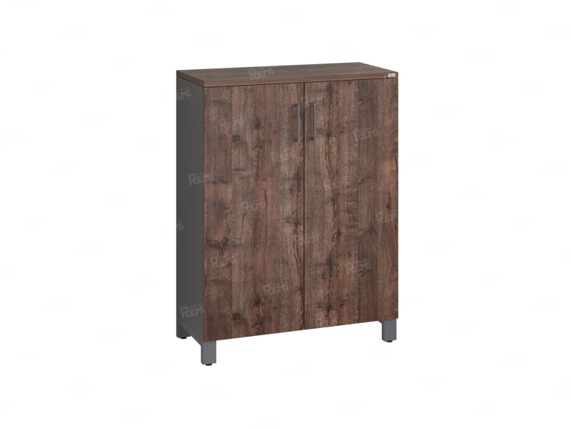 Шкаф распашной, 3 уровня 900x420x1200 RM149-90x42 Дуб Апрельский шоколад/Серый