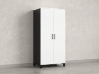 Гардероб, штанга, 1 полка 900x600x1900 RM158-90x60 Белый/Черный