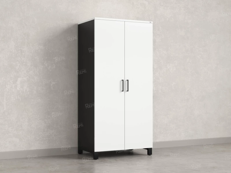 Гардероб, штанга, 1 полка 900x600x1900 RM158-90x60 Белый/Черный