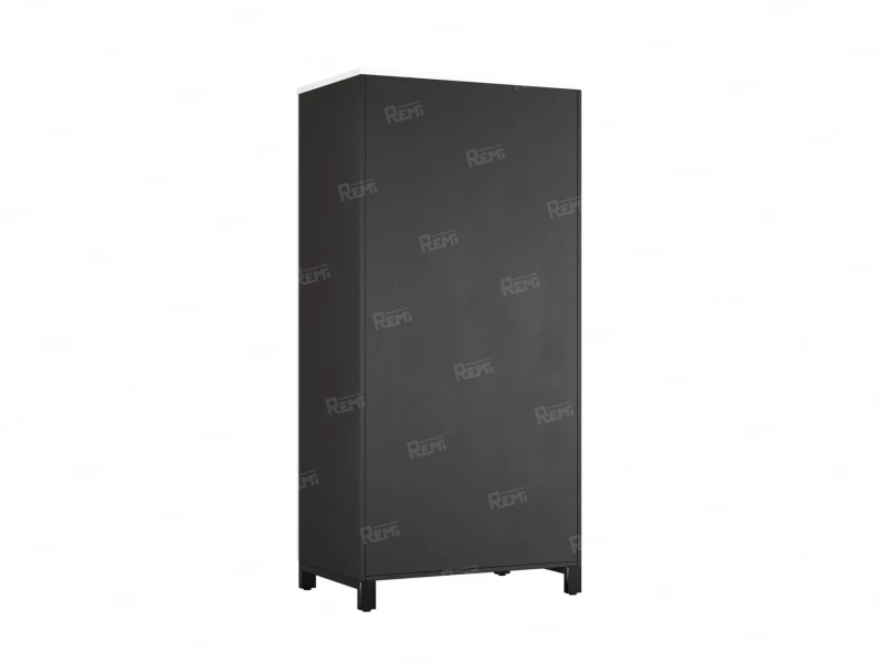 Гардероб, штанга, 1 полка 900x600x1900 RM158-90x60 Белый/Черный