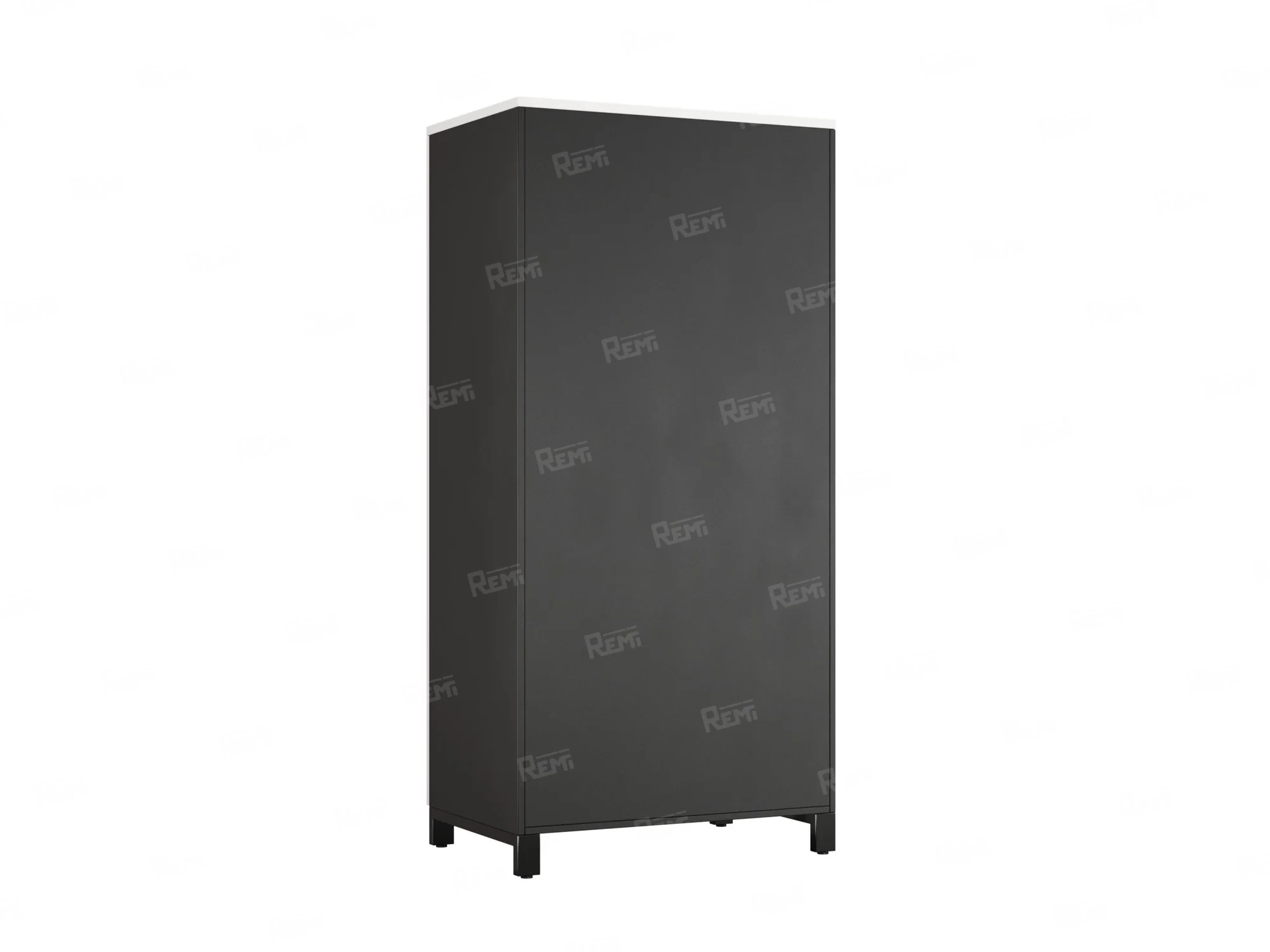 Гардероб, штанга, 1 полка 900x600x1900 RM158-90x60 Белый/Черный